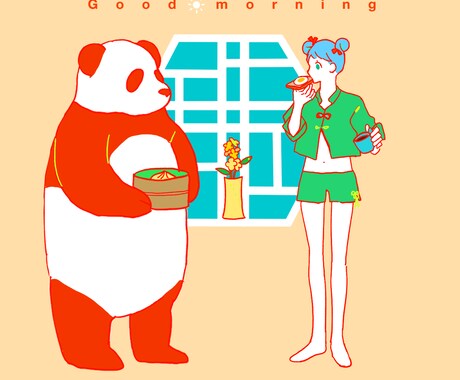 イラスト制作承ります かわいくてシンプルな動物や人物を描きます！ イメージ1