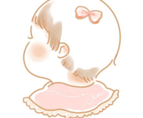 ファーストカットのイラストかきます せっかくならお子様の大切な成長を可愛く残しませんか？ イメージ2