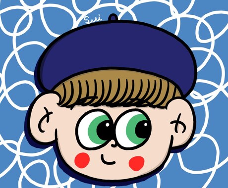 SNSアイコンで使えて目立つポップな似顔絵描きます 安く！早く！高クオリティーで！この3つを頑張ります！ イメージ2