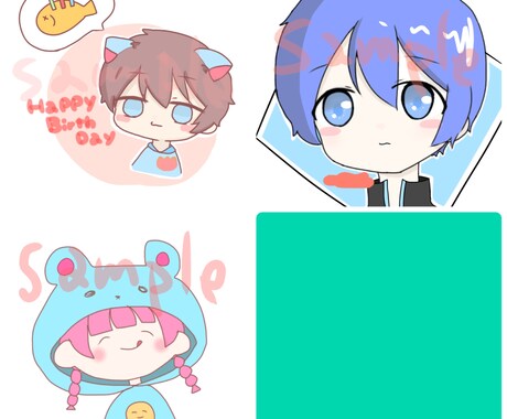 アイコン、イラスト描きます SNS等のアイコンイラスト！！！ イメージ2