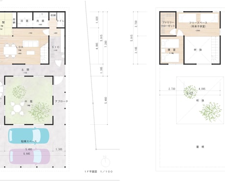 住宅、マンションもOK！間取り図のトレースをします プレゼンや販促資料などに！ 色つきの見やすい図をつくります！ イメージ2