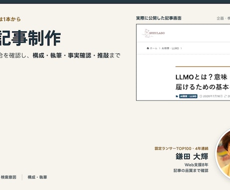 SEO記事を構成から1本1万円で制作します まず1本試したい企業向け。3,000字まで対応 イメージ2