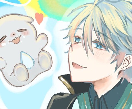 先着3名まで！3,000円～1枚絵描きます 商用利用可！厚塗りタッチで可愛らしい絵柄になります イメージ2