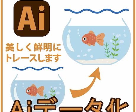 ロゴ・イラストのAiデータ化いたします 細部まで丁寧に美しく正確にトレースします。 イメージ2