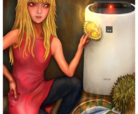 SNSアイコンなど厚塗りイラスト作成します ギャグ的なものホラーやグロも可能です要望のイラスト制作します イメージ1