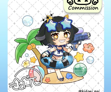 ちびキャラお描きします 【商業利用可】グッズやアイコン、動画立ち絵に！ イメージ2