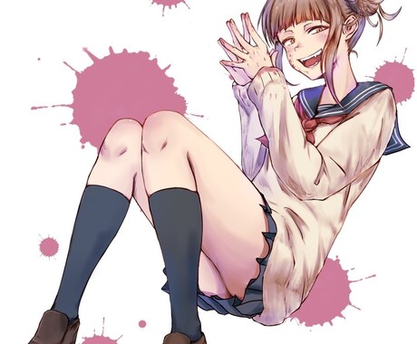 Twitter等のアイコンをお描きします 通常等身バストアップ or SDキャラで描きます。 イメージ1