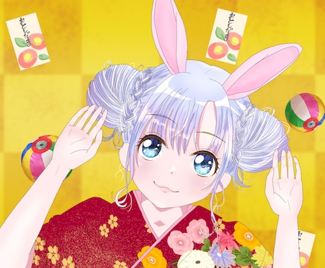 可愛い女の子のイラストを作成します 最短2日♡アイコン、一枚絵、ミニキャラをお手頃価格で♡ イメージ2