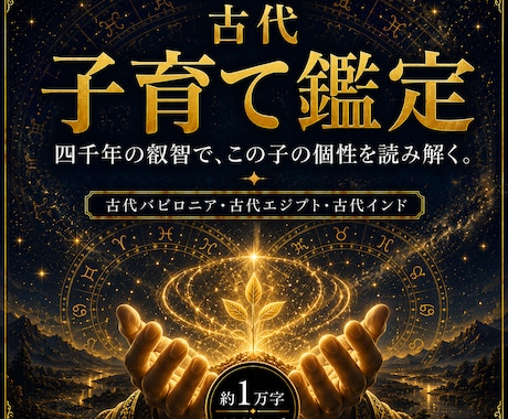 古代占星術でお子さまの個性と育て方を鑑定します この子の性格、才能の芽、親子の関わり方、成長と伸ばす習慣まで イメージ1