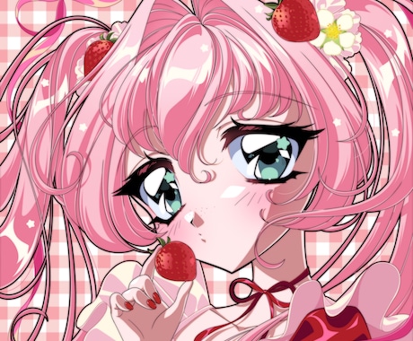 レトロなテイストのイラスト、立ち絵描きます イメージ1