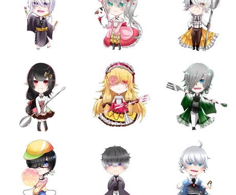 想い描く魅力的なキャラクター描かせて戴きます イラスト・SNSアイコン・グッズ、好きなキャラクター様を形に イメージ2