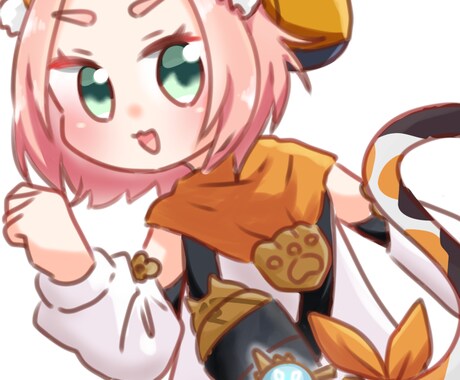 創作・版権キャラのアイコン向けイラストを作成します かわいいデフォルメのアイコンイラストを描きます イメージ2