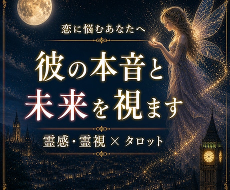 霊感・霊視×タロット｜彼の本音と未来を占います ・大手電話占い会社所属経験あり。本音と現実をよみときます。 イメージ1
