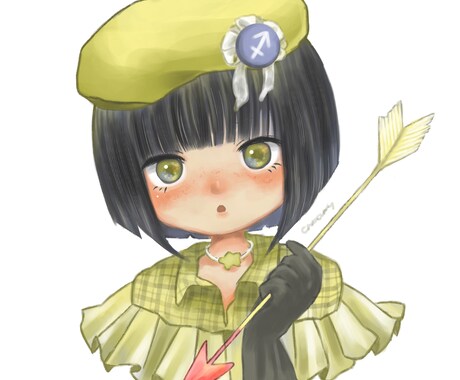 12星座モチーフ⭐︎イラストキャラデザします 厚塗り風デジタルイラスト納品！12星座からオーダーください イメージ2