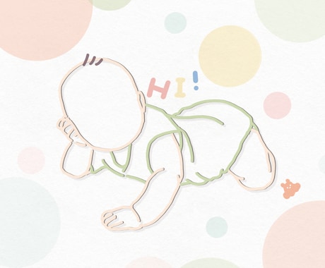 お写真からお顔のないゆるイラスト！お作りします 画質問わず！思い出のお写真をイラストにします♪ イメージ2