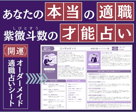 あなたの本当の適職は？生まれ持った才能を占います イメージ1