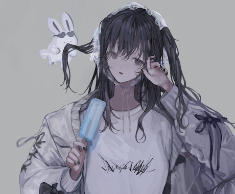 イラスト(一枚絵、立ち絵、アイコンなど)描きます 透明感のある女の子や男の子のイラストが必要な方へ イメージ2