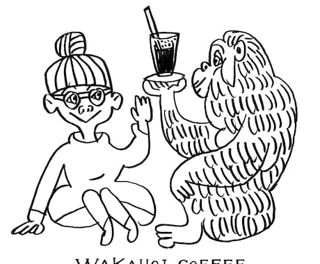 グッズ、表紙、挿絵、WEB等のイラストお届けします 人物・動物・その他、やわらかいシンプルな手描きのイラスト。 イメージ2