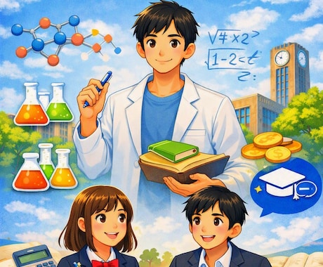 物理、化学と数学の悩みを解決します 名古屋大学理系学生が、正確に解説します。1問からOK イメージ1