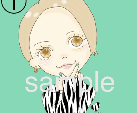 アイコン向け似顔絵イラストをお描きします ゆるっとしたデフォルメ似顔絵をアイコンにしませんか？☆ イメージ2