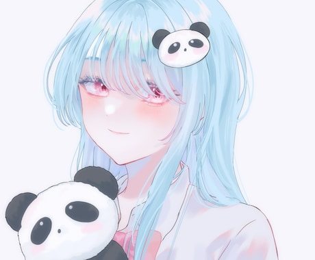 SNSなどで使えるアイコンを制作いたします 透明感・宝石のような瞳が特徴的なイラストです イメージ2