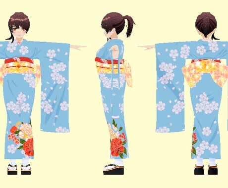 商用利用無料！3Dキャラクターモデリングを承ります VtuberやVRChatなど、かわいい女の子が得意です！ イメージ1