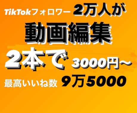 YouTubeショート TikTok動画編集します 2本で3000円！超低価格！超高品質！ イメージ1