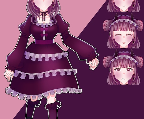 立ち絵イラスト描きます 【商用利用可能】あなたが想像したキャラクターを描きます！ イメージ2