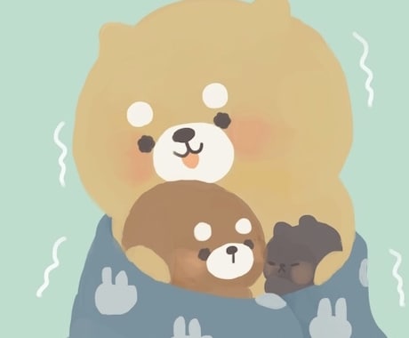 絵本ちっくなデフォルメキャラクターを描きます SNSアイコンや名刺のアイコンなどに イメージ2