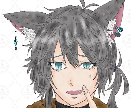 アイコン・ヘッダー等にーSNS用イラスト作成します かっこいいシックなイラストが得意です イメージ2