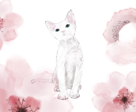 大事なワンちゃん猫ちゃんのイラスト作成致します ご希望のイメージに合わせて作成致します。 イメージ2
