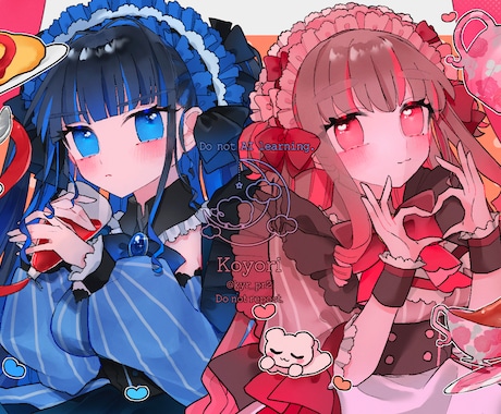 かわいい雰囲気♡お好きな1枚絵作成します MV用イラスト・1枚絵・アイコンなど幅広く対応いたします◎ イメージ2