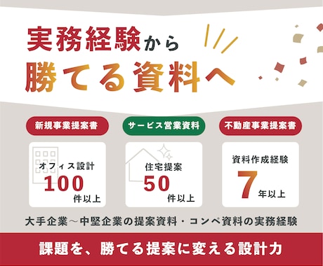 営業資料・提案書｜原稿なしでもゼロから設計します HP・メモ・ヒアリングから、伝わる構成とデザインを作成 イメージ2