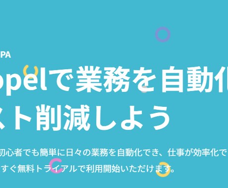 Coopelにて業務自動化対応します Coopelで業務自動化！効率アップで時間を節約！ イメージ1