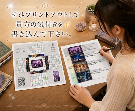 キャンサータロットで、強みとタイミングお伝えします オリジナル「生涯周期表」付き（複数名鑑定では比較表も作成） イメージ2