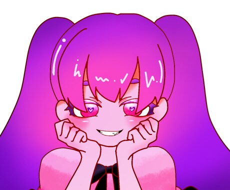 目を惹くカワイイイラストを描きます アイコンやSNSなど、ご自由にご利用下さい! イメージ1