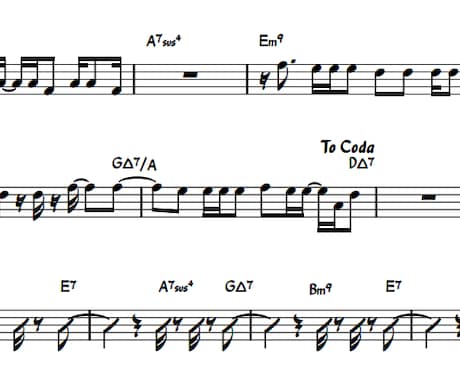 耳コピで楽譜を作成致します 正確なコピー、素早い対応、難易度別アレンジもOK！ イメージ1