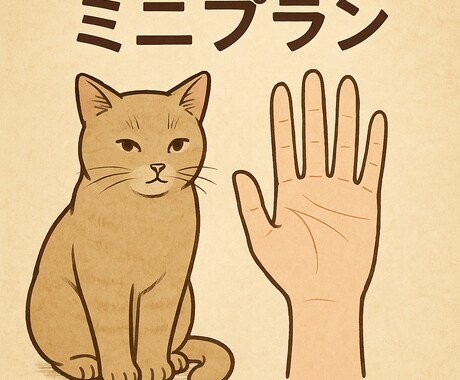 ミニプラン！まずはお試しで手相を占います 最速・最小プラン！あなたの今を手相の一瞬でそっと紐解きます イメージ1