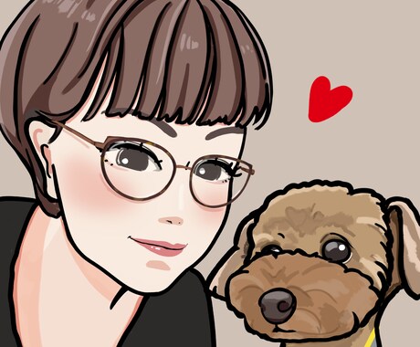似顔絵、アイコン、イラスト、作成します ♡アート風、水彩画風などオシャレに描きます♪ペットも描きます イメージ2