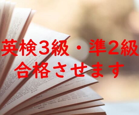 英検3級・準2級に合格できる力をつけます 作文の添削、スケジュール調整や勉強法の紹介をします イメージ1