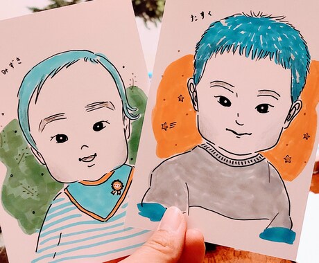 シンプルでゆるくてあったかい似顔絵描きます イラストレーターが描く、ほんのり似てる似顔絵です イメージ2