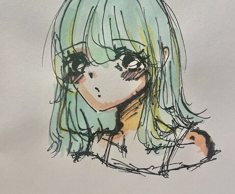 可愛い女の子を描きます 女の子作成！可愛いと思う女の子を一生懸命描きます！^_^ イメージ1