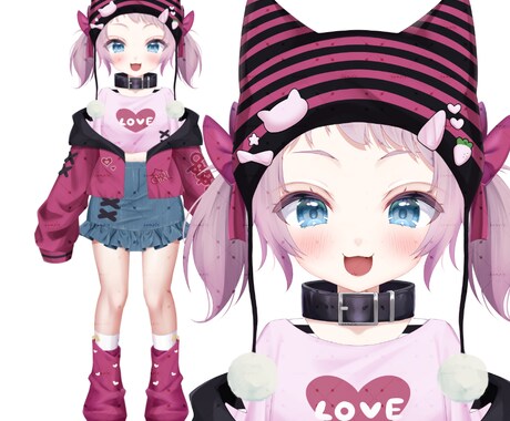 ５０パーツ～　Vtuber制作します ニーズに合わせた可愛い中心のVTuberを制作します。 イメージ2