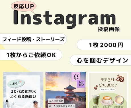 インスタグラムの投稿画像を制作します 情報を綺麗にまとめて見やすい画像に♪集客アップ！ イメージ1