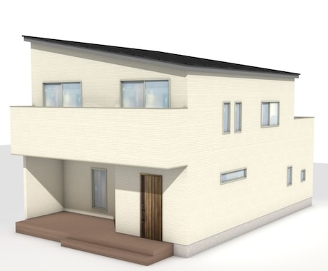 戸建て住宅のパース作成します マイホームの記念や、建売業者様の広告用に。 イメージ2