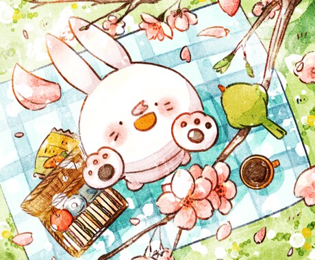 お試し価格★かわいい動物キャラクター描きます
