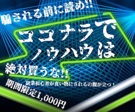 副業初心者が騙されませんよう祈っております ココナラで損したくない方は絶対読んでください。 イメージ1