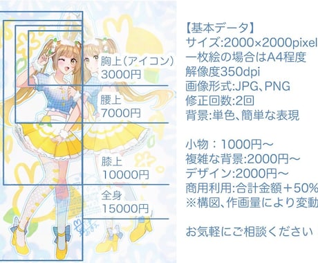 ツヤキラリッチな塗りでかわいい女の子お描きします ツヤキラリッチな塗りで描くかわいい女の子、おまかせください！ イメージ2
