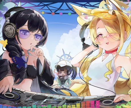 ご依頼に合わせた、納得のあるイラスト制作いたします 一枚絵、MV、配信用など…ご要望にお応えします。 イメージ1