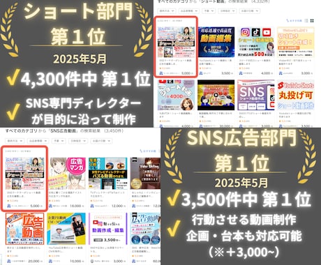 SNSマーケターがショート動画.広告を編集します SNSショート動画/広告をオールジャンルで対応いたします！ イメージ2